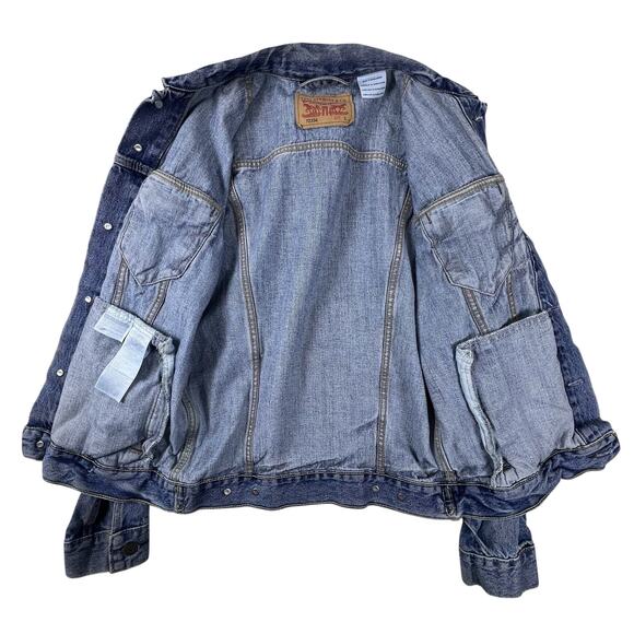 Levis Denim Trucker Jacket Womens Small Blue 72334 Button Front Blue Jean Jacket - Picture 5 of 16